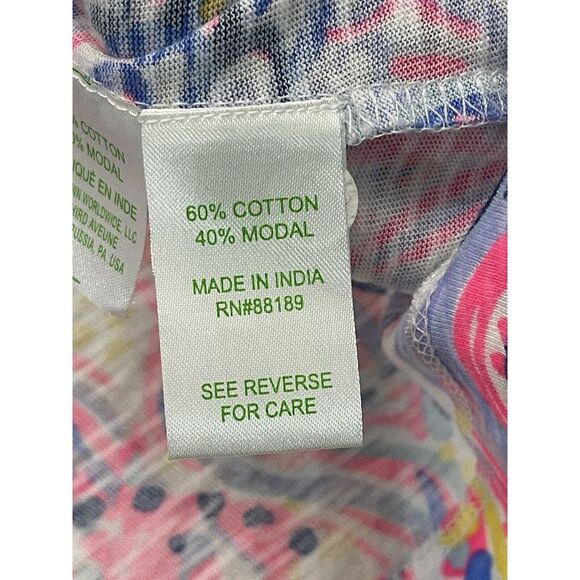 Lilly Pulitzer Shay Dress So Sofishticated Print Cotton Modal Size Small - Picture 6 of 6